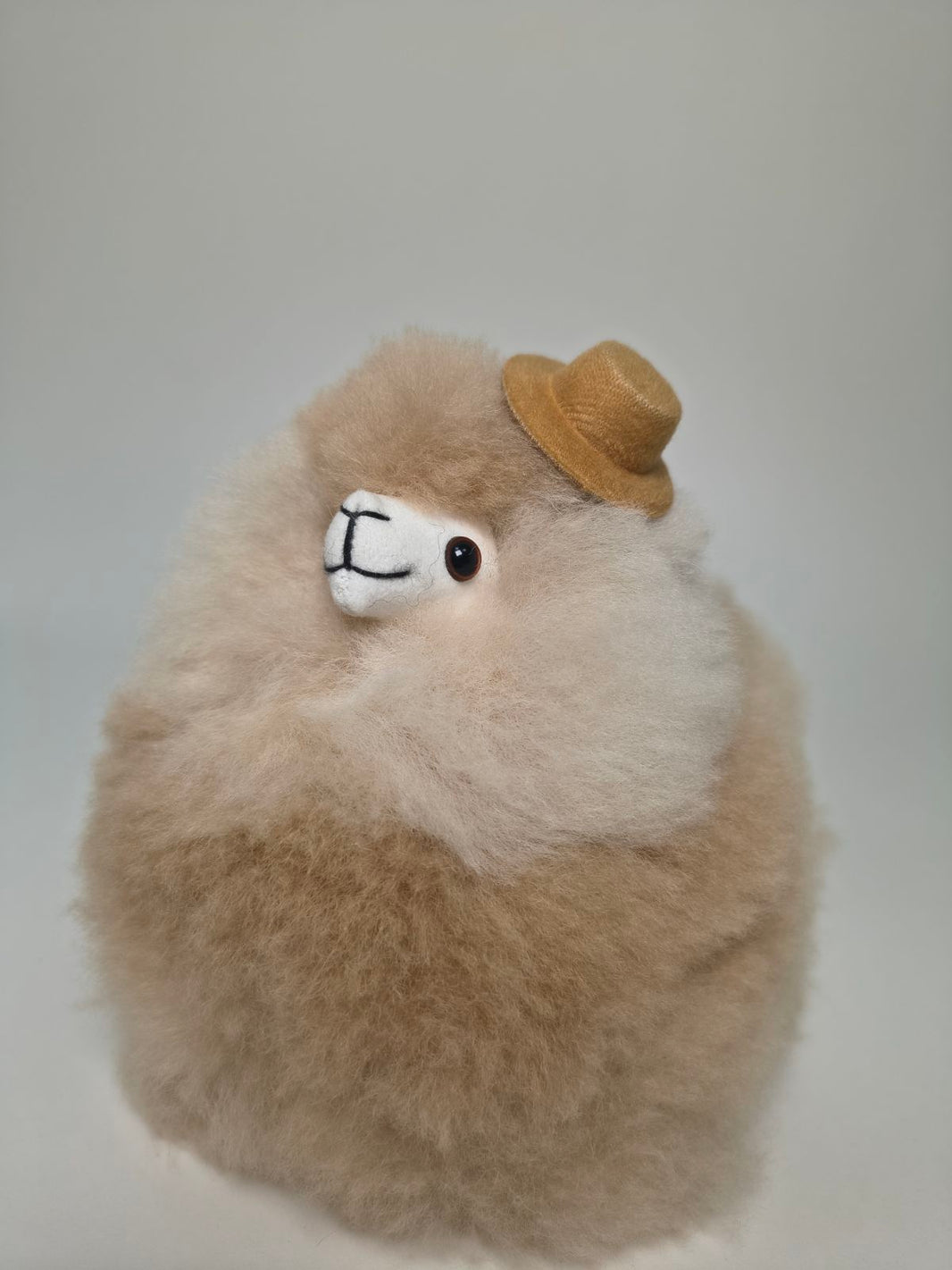 Капелюх для іграшки Альпака — фетровий | 7 кольорів | Fluffy | Бежевий / Маленький
