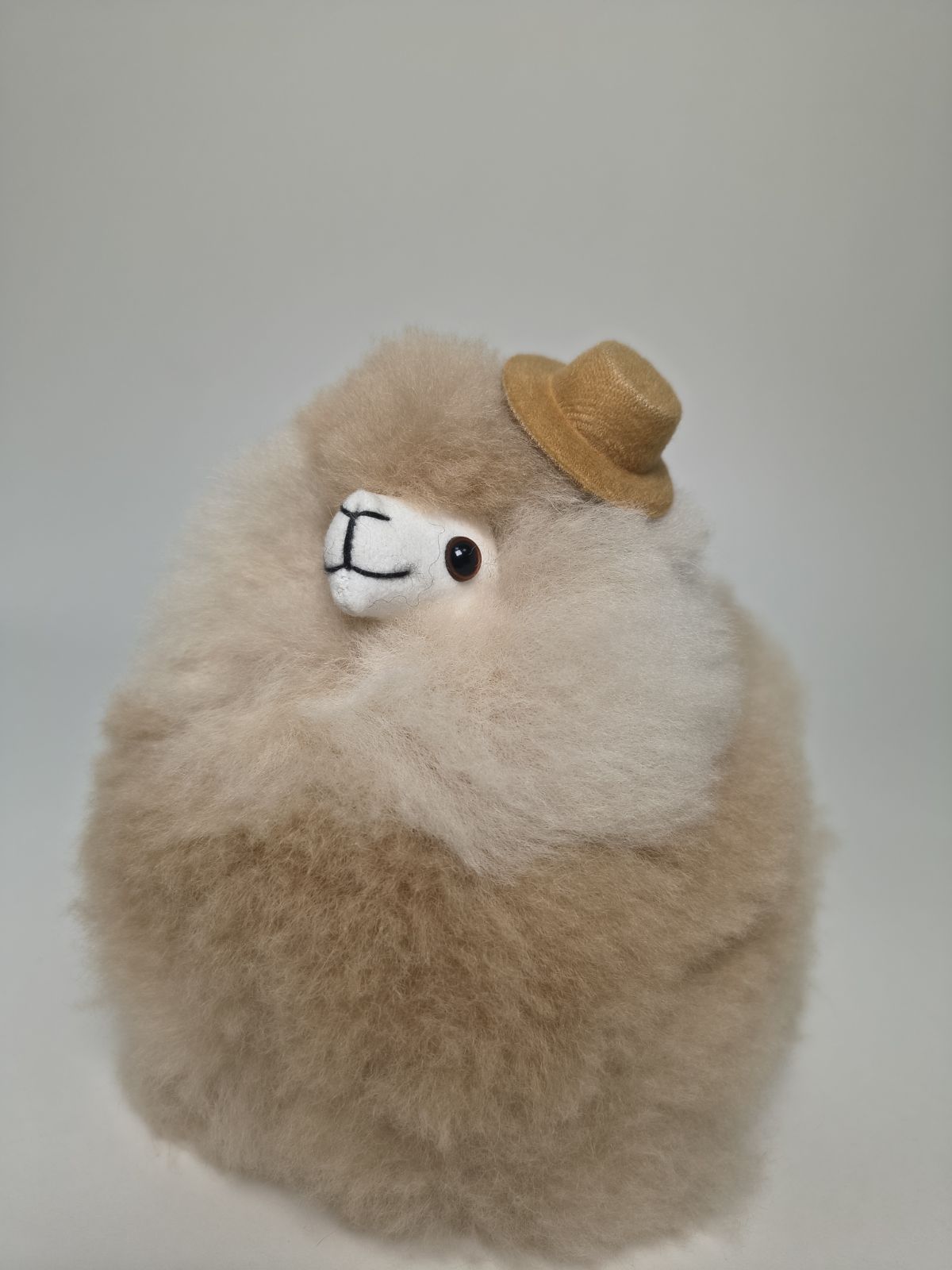 Капелюх для іграшки Альпака — Бежевий, Маленький | Fluffy