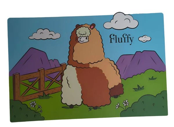 Листівка Альпака на фермі 