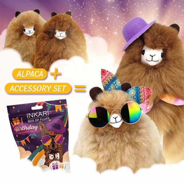 Набір Aксесуарів для Aльпак | Box of Fluff – Birthday